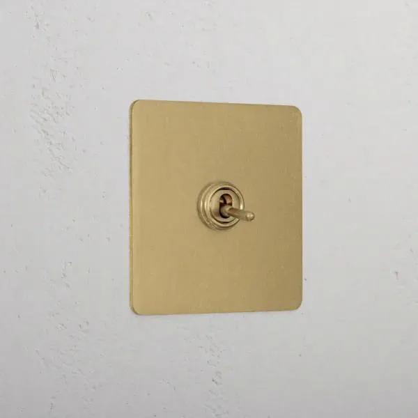 Corston 1G Two Way Toggle Switch (Antique Brass)