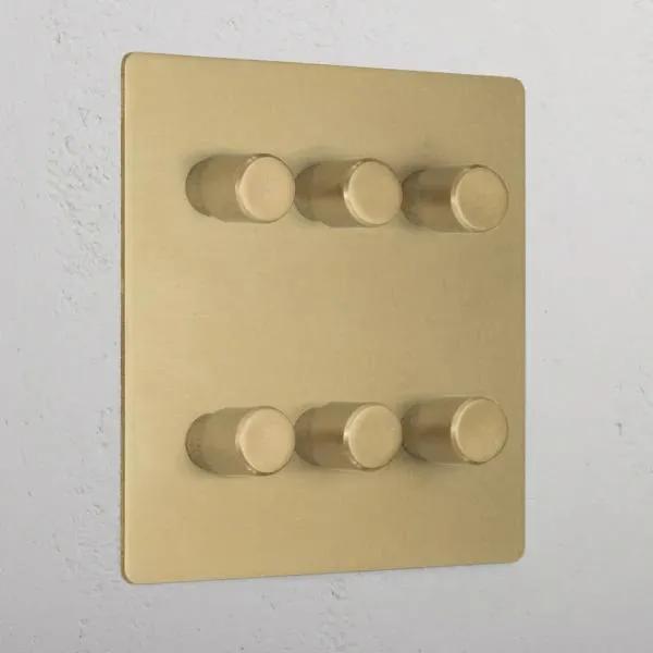 Corston 6G Two Way Dimmer Switch (Antique Brass)