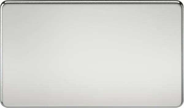 Screwless 2G Blanking Plate – Polished Chrome