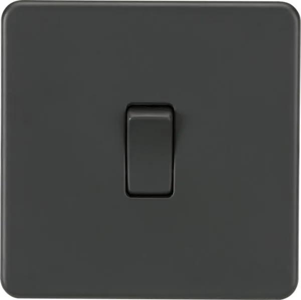 Screwless 10AX 1G 2-Way Switch – Anthracite