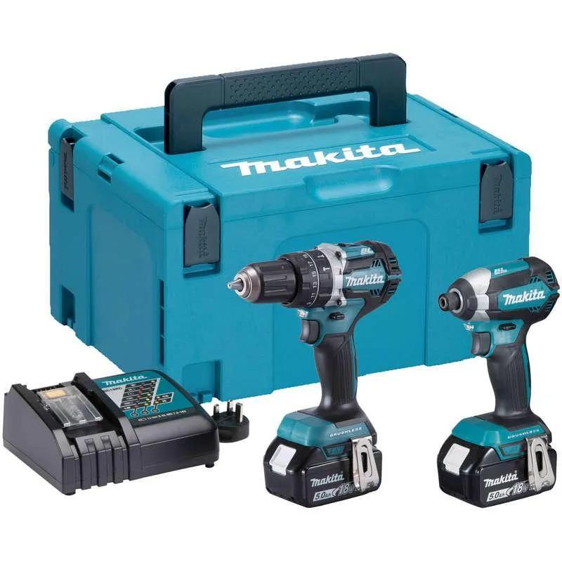 Makita DLX2180TJ 18 Volt Brushless LXT Twinpack 2x 5.0ah Batts